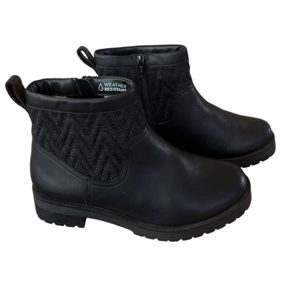 BNWOB VIONIC Maple Black Water Resistant Boot Size 5 - Picture 3 of 9